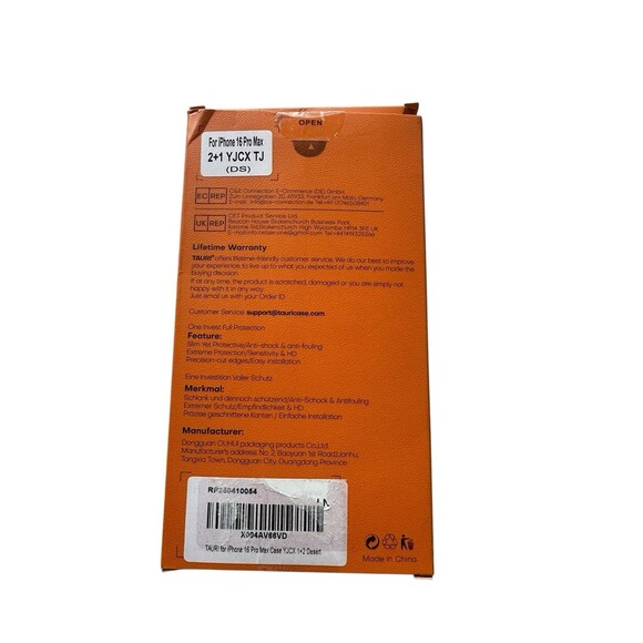Tauri iPhone 16 Pro Max Desert Tan Phone Case + 2 Screen Protectors Magsafe - Picture 5 of 9